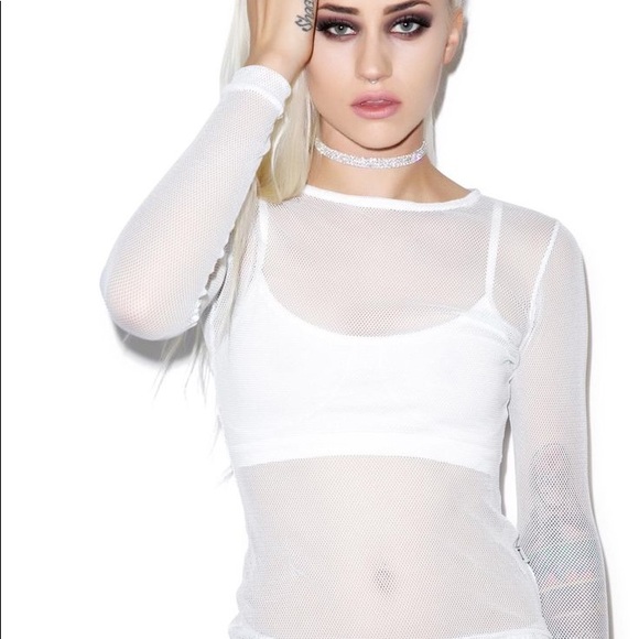 Tripp nyc Tops - Tripp NYC Crica Mesh long sleeve top!